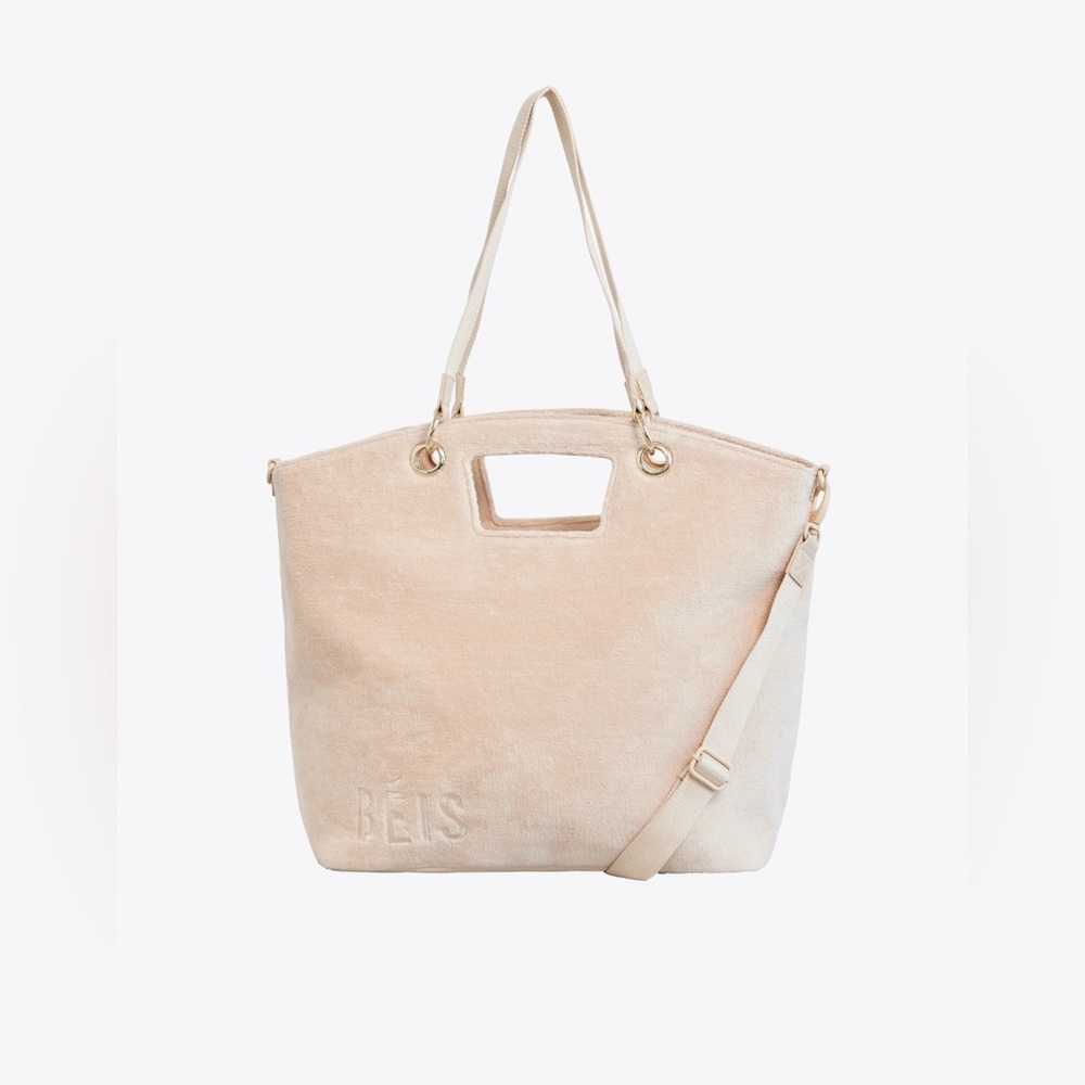 Beis terry tote beige
